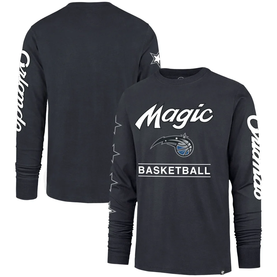Safe Multi-Purpose Men's '47 Charcoal Orlando Magic 2023/24 City Edition Triplet Franklin Long Sleeve T-Shirt