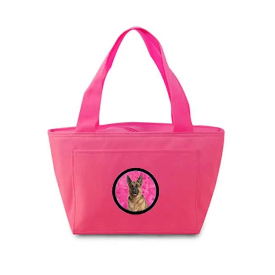 Value Carolines Treasures Jack Russell Terrier Zippered Insulated School Washable and Stylish Lunch Bag Cooler - Pink - 15 x 4 x 7 in.