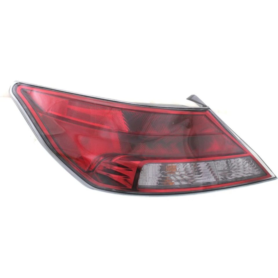 Silicone Halogen Tail Light For 2012-2014 Acura TL Left Clear & Red Lens w/ Bulb(s)