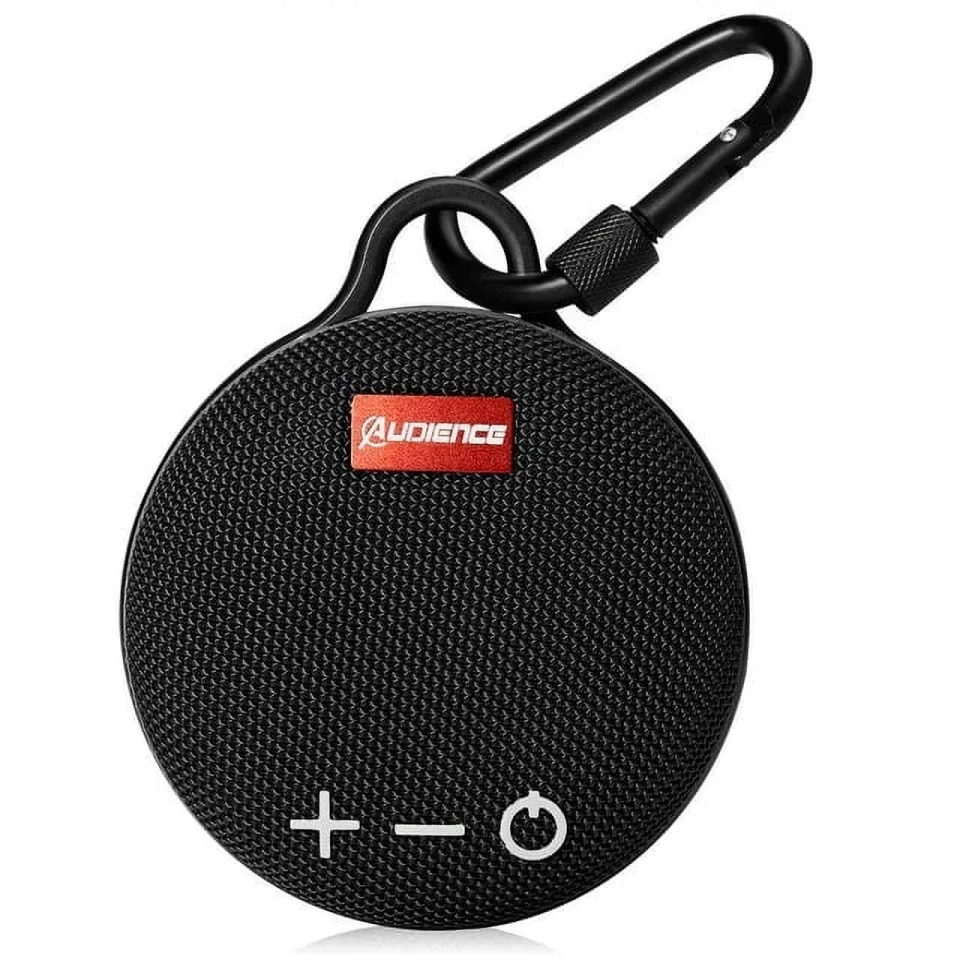 Glass Popular UrbanX Audience Series IPX7 Bluetooth Waterproof Speaker with Clip, 20H Playtime, Compact Speaker with Punchy Bass, Wireless for Samsung Galaxy S20 FE 2022 & Beach, Pool, Boat, Biking Black 1 Pack