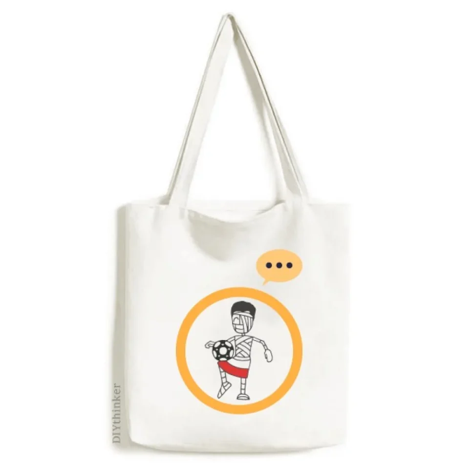Thickened polish knee top ball football expression sack canvas tote shoulder bag