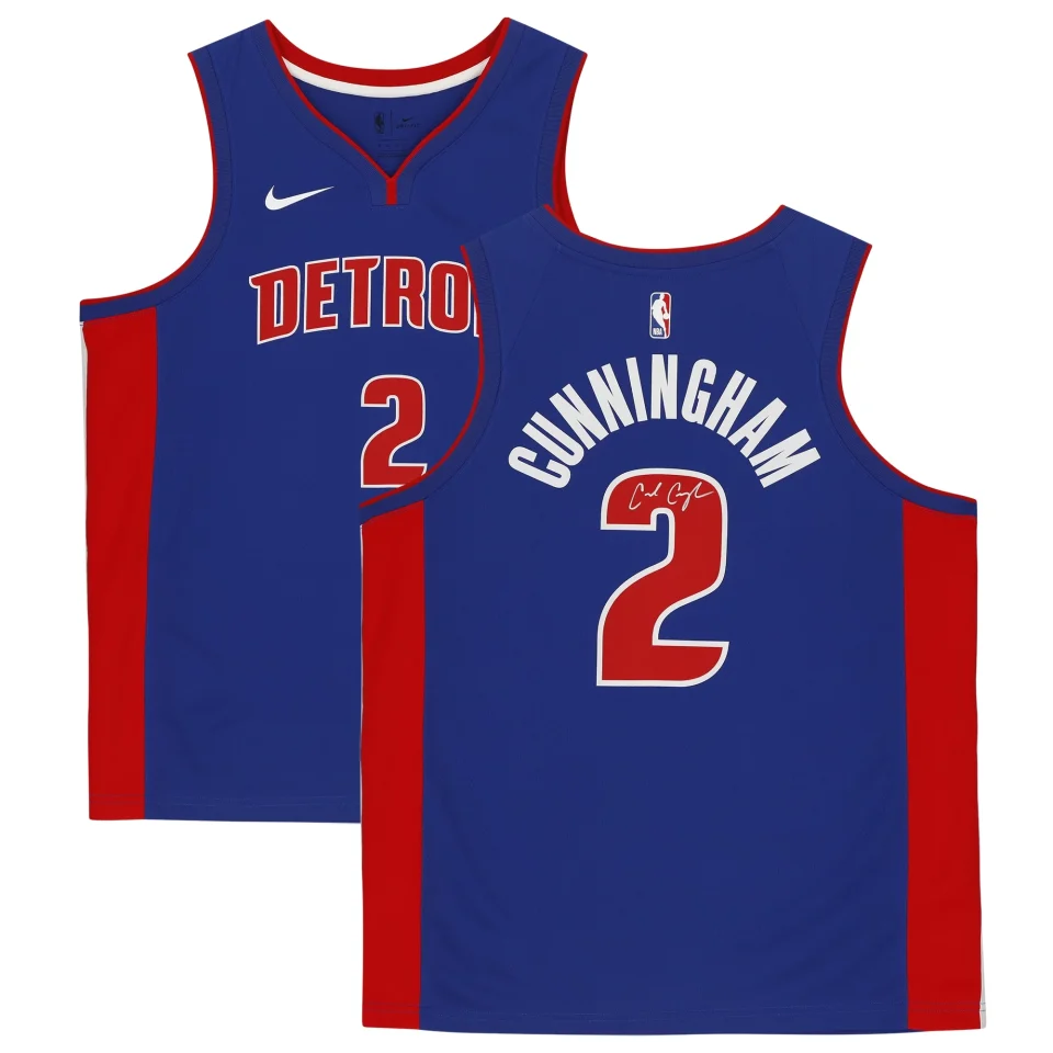 Select Value Framed Cade Cunningham Detroit Pistons Autographed Blue 2021-22 Icon Swingman Jersey - Fanatics Authentic Certified