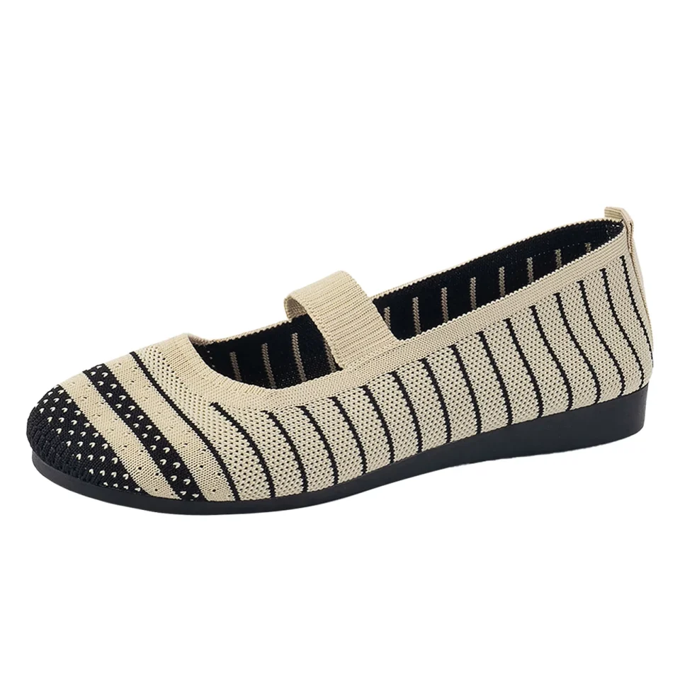 Multi-Purpose SZXZYGS Spring Shoes for Women 2024 Work 2023 Women's Fall New Europe and The United States and foreign Trade Round Head Flat Single Shoes Athletics Casual Shoes Easter Summer 2024