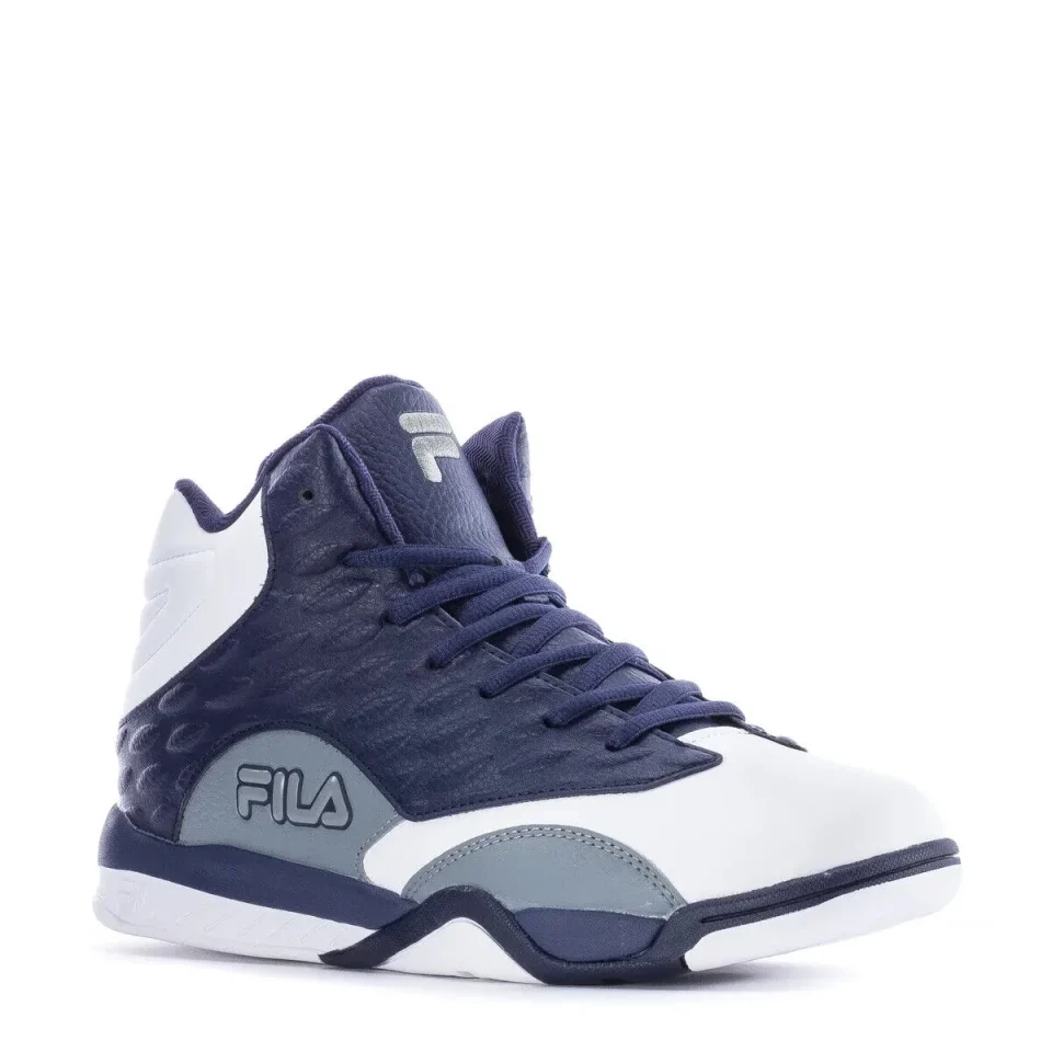 Healthy Upgraded FILA FAZAL MID BASKETBALL SNEAKERS TRAINERS MEN SHOES NAVY/GREY SIZE 11.5 NEW