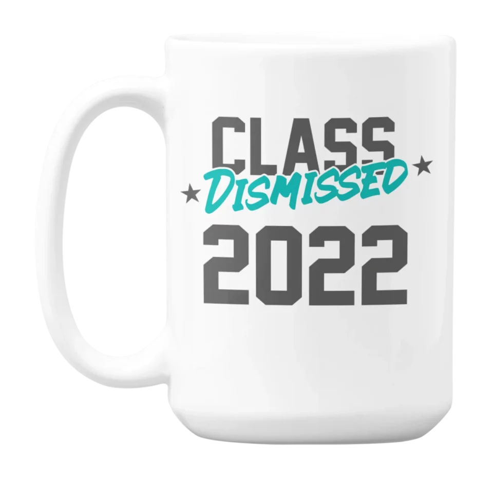 Outdoor Graduation Themed White Ceramic Coffee & Tea Mug for Class of 2022 (15oz)