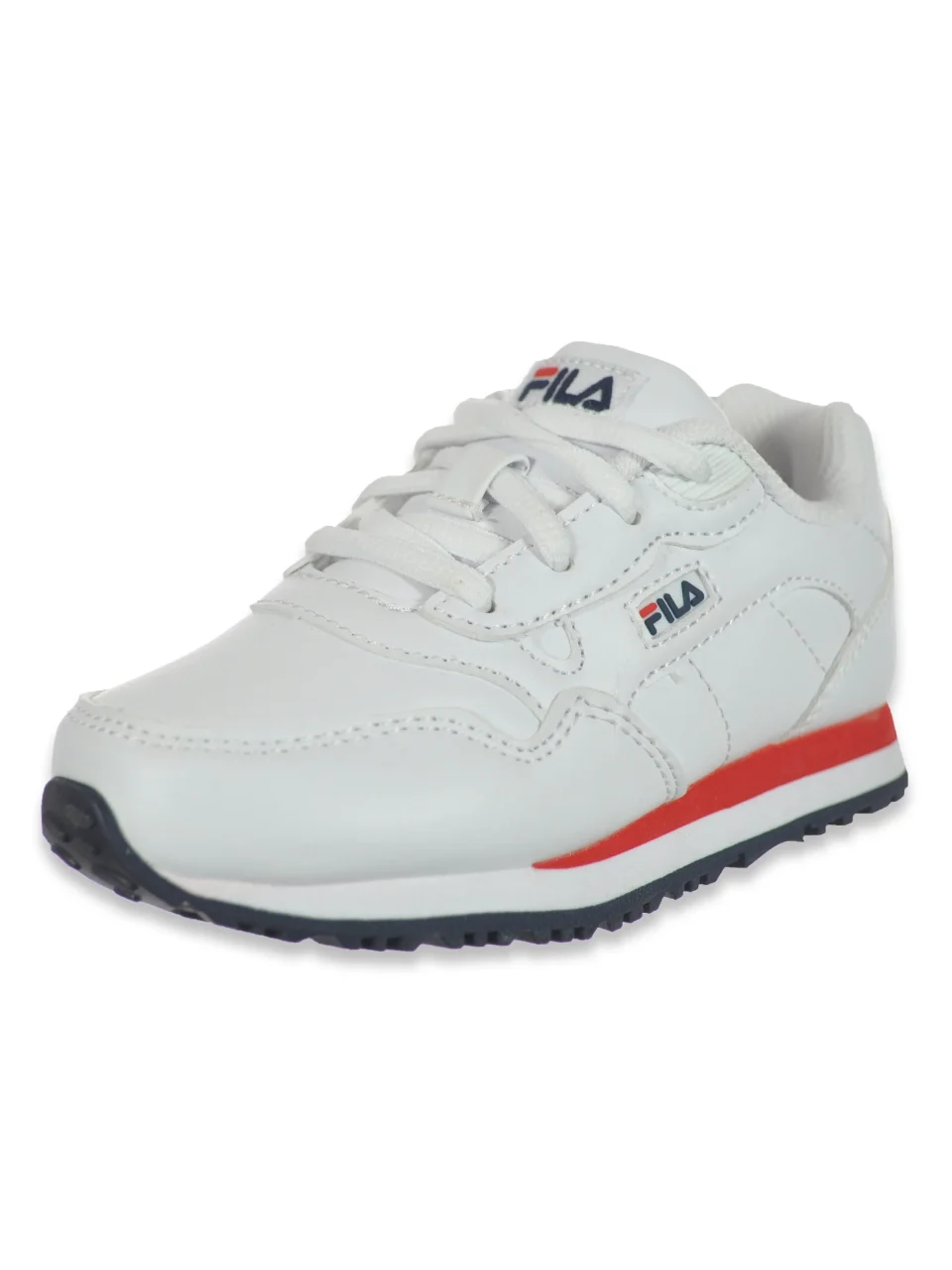 Natural Value Fila Boys' Cress Lo-Top Sneakers - white/navy, 10 toddler
