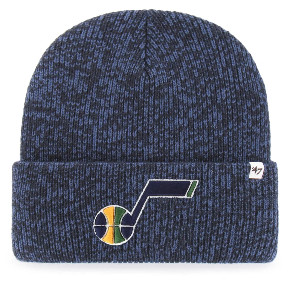 Lightweight Cleaning Men's '47 Navy Utah Jazz Brain Freeze Cuffed Knit Hat - OSFA