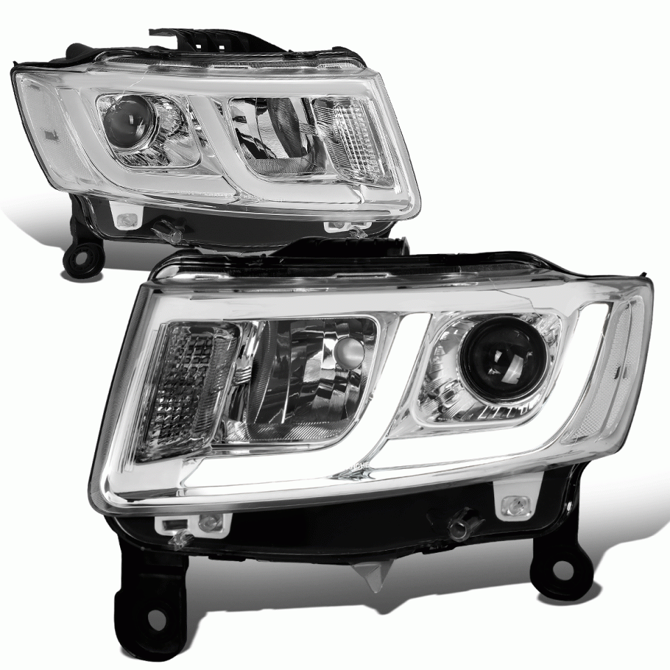 Eco-Friendly Glass LED DRL 14-16 Jeep Grand Cherokee Projector Headlight/Lamp