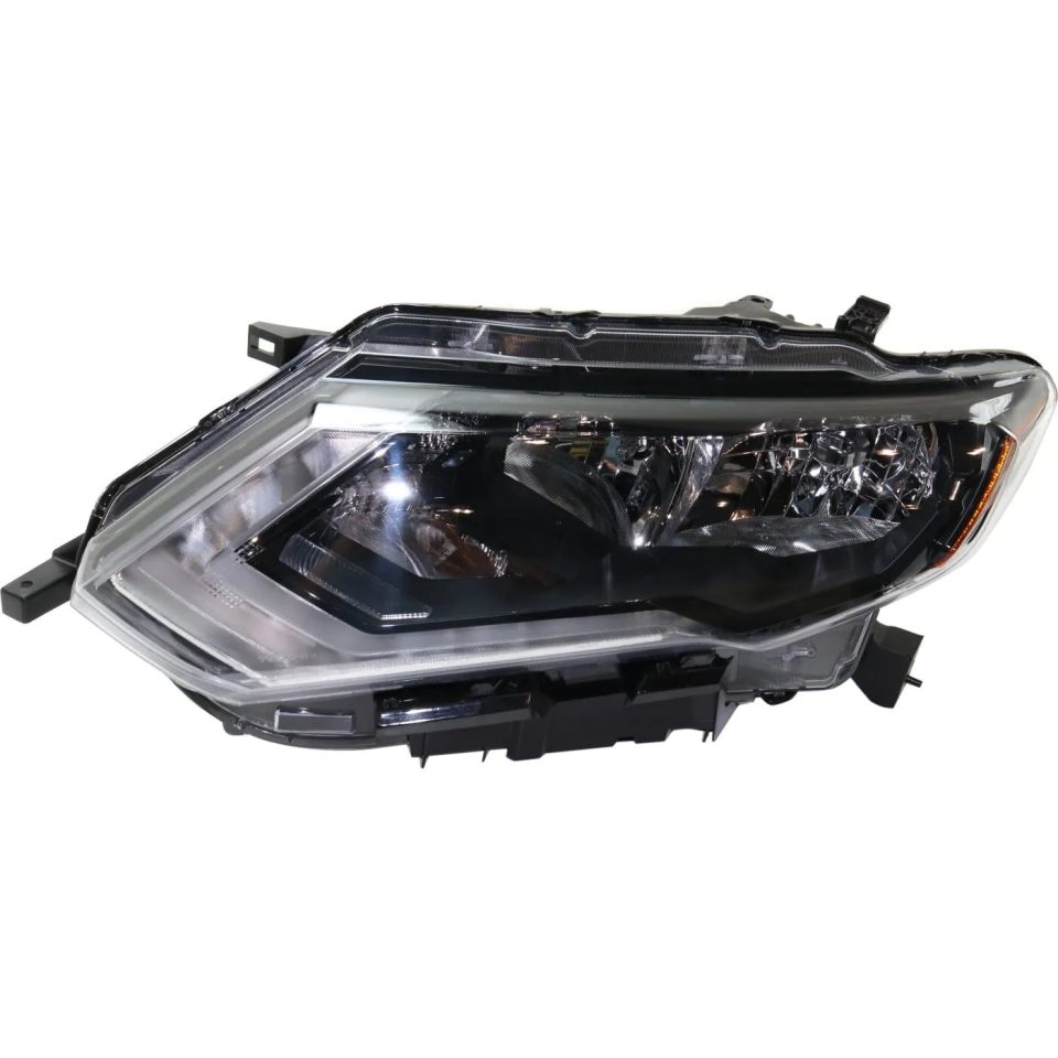 Frosted Multi-Purpose Headlight Assembly For 2017-2020 Nissan Rogue US Built Driver Halogen With Bulb