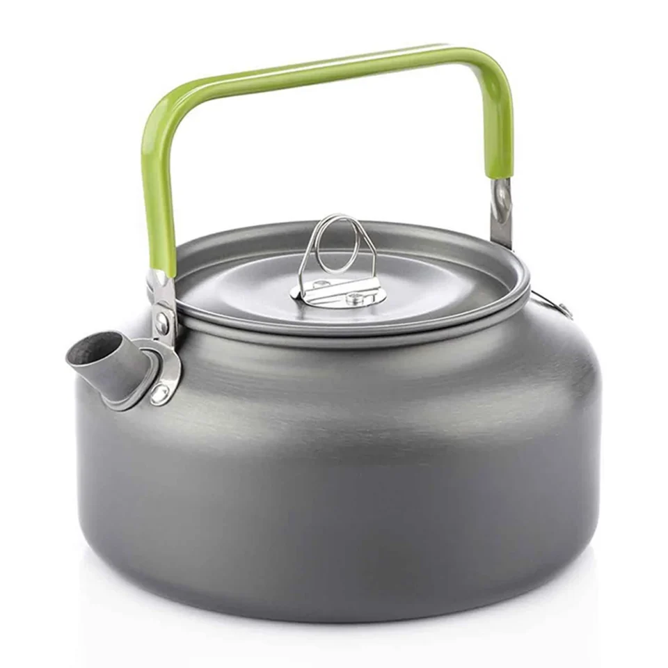 Food-Grade Anself Camping Kettle Aluminum Tea Kettle Coffee Pot, 0.8L/1.2L/1.6L, Quick Heating & Easy Pouring