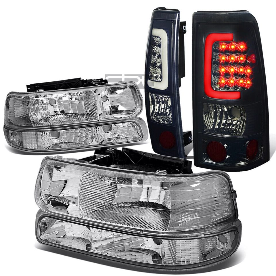 Outdoor 99-02 SILVERADO CHROME HEADLIGHT+CLEA