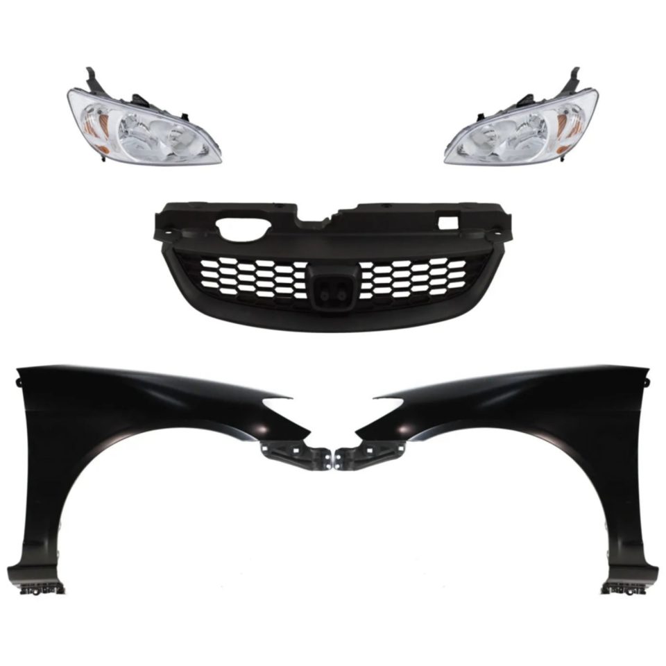 Eco-Friendly Headlight Driving Head light Headlamp Driver & Passenger Side Coupe Left Right