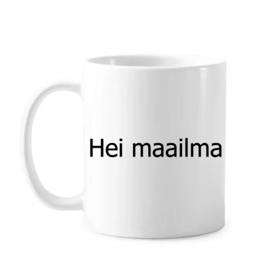 Bamboo Hello World Finnish Art Deco Fashion Mug Pottery Cerac Coffee Porcelain Cup Tableware