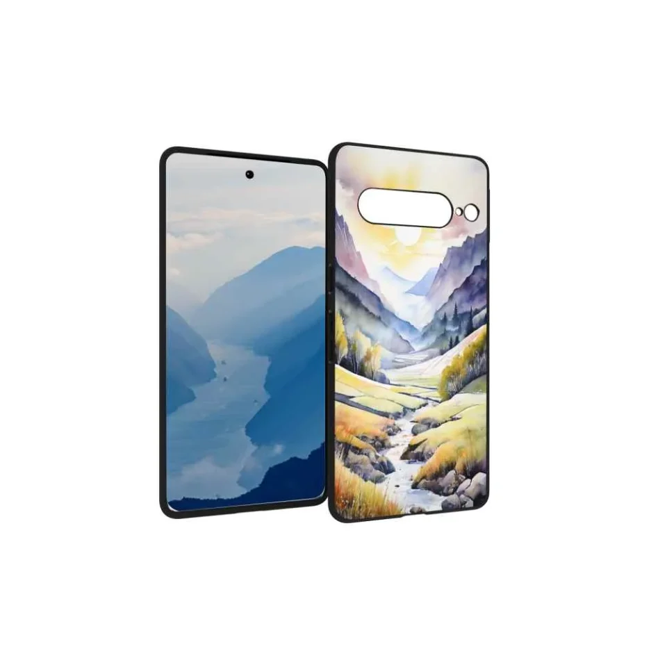 Upgraded valley-landscape phone case for Google Pixel 7 Pro for Women Men Gifts,Soft silicone Style Shockproof - valley-landscape Case for Google Pixel 7 Pro