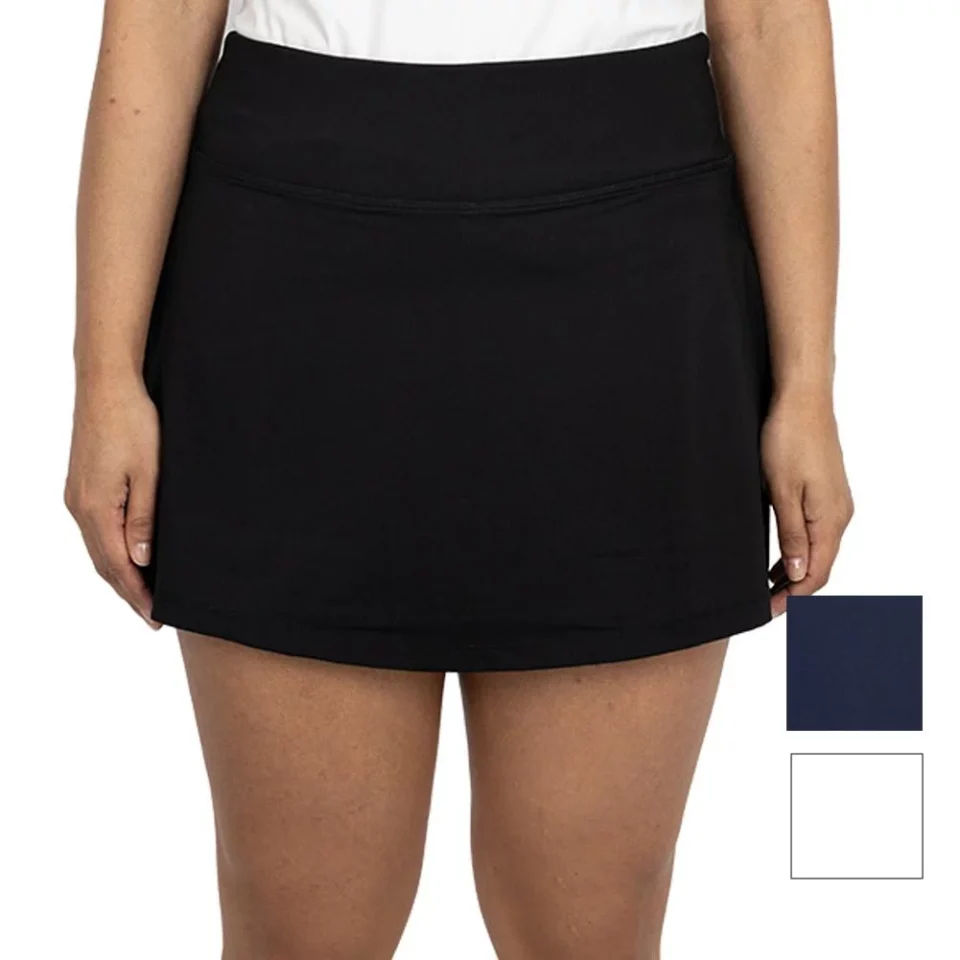 Value Fila Womens Essentials Long Flirty Tennis Skort ( SMALL Black )