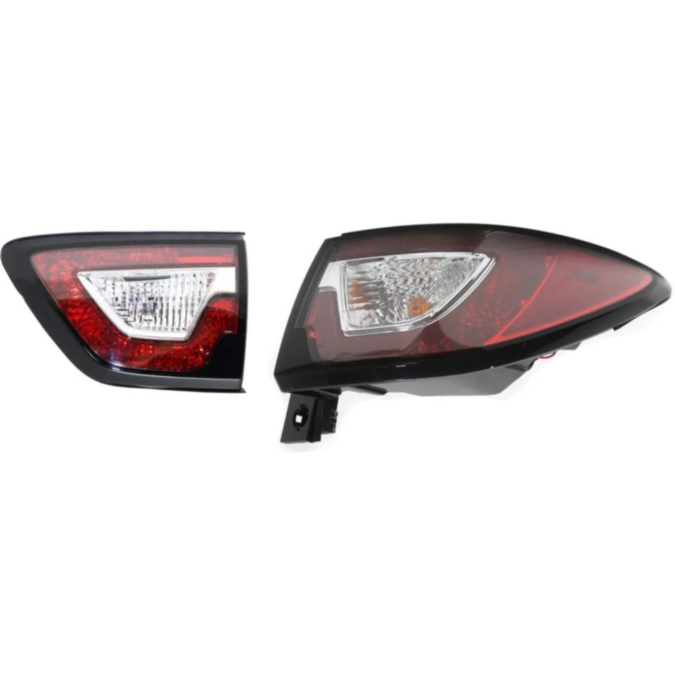 Space-Saving Tail Light For 2013-2017 Chevrolet Traverse Passenger Side Inner and Outer