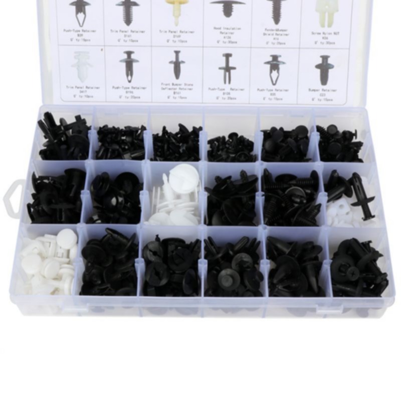 Long-Lasting Car Push Pin Rivet Trim Clip Panel Retainer Kit For Ford -408 Pcs